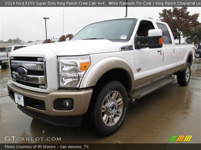 2014 Ford F350 Super Duty King Ranch Crew Cab 4x4 in White Platinum Tri-Coat