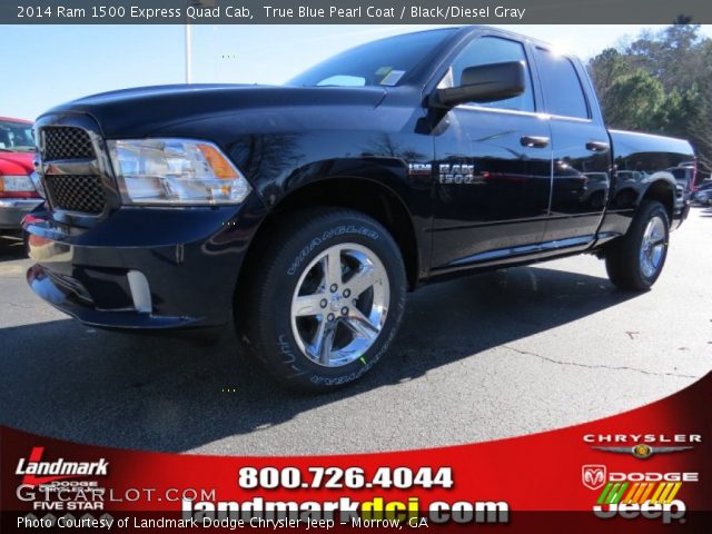 2014 Ram 1500 Express Quad Cab in True Blue Pearl Coat