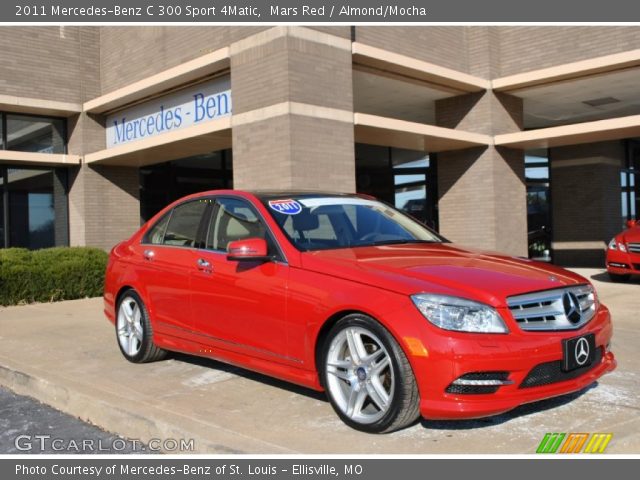 2011 Mercedes-Benz C 300 Sport 4Matic in Mars Red