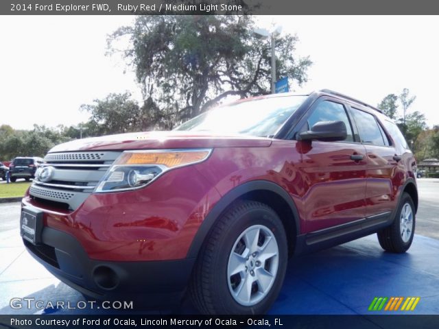 2014 Ford Explorer FWD in Ruby Red