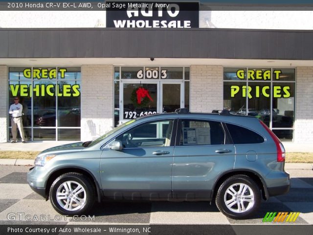 2010 Honda CR-V EX-L AWD in Opal Sage Metallic