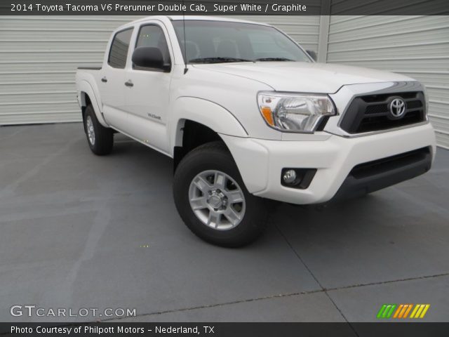 2014 Toyota Tacoma V6 Prerunner Double Cab in Super White
