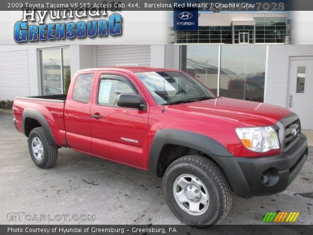 2009 Toyota Tacoma V6 SR5 Access Cab 4x4 in Barcelona Red Metallic