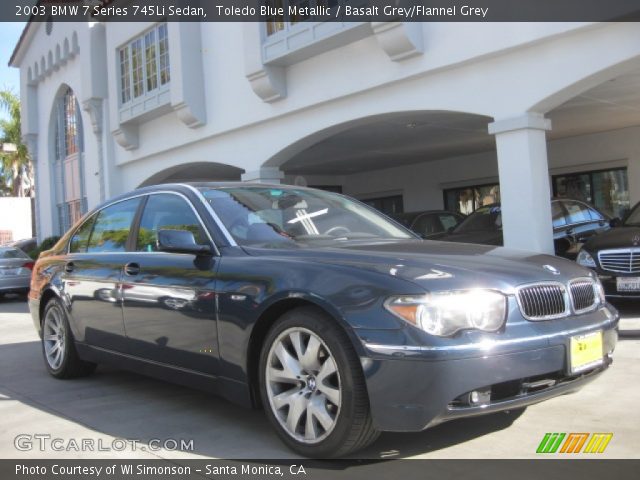 2003 BMW 7 Series 745Li Sedan in Toledo Blue Metallic