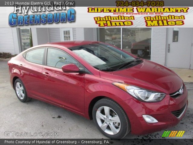 2013 Hyundai Elantra GLS in Red