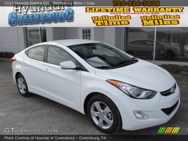 2013 Hyundai Elantra GLS in Shimmering White