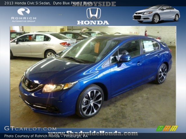 2013 Honda Civic Si Sedan in Dyno Blue Pearl