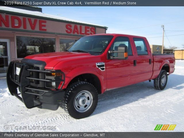 2010 Ford F250 Super Duty XL Crew Cab 4x4 in Vermillion Red