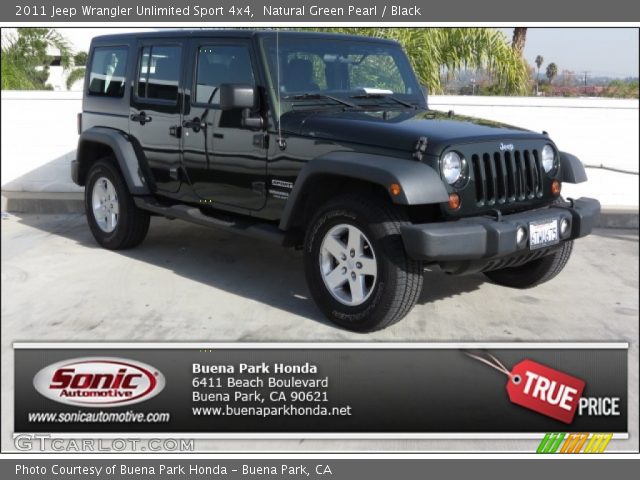 2011 Jeep Wrangler Unlimited Sport 4x4 in Natural Green Pearl