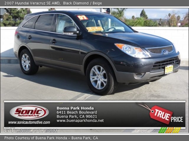 2007 Hyundai Veracruz SE AWD in Black Diamond