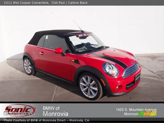2011 Mini Cooper Convertible in Chili Red