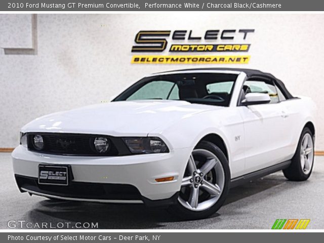 2010 Ford Mustang GT Premium Convertible in Performance White