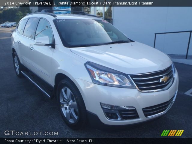 2014 Chevrolet Traverse LTZ in White Diamond Tricoat