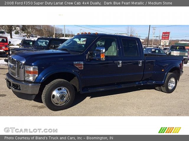 2008 Ford F350 Super Duty Lariat Crew Cab 4x4 Dually in Dark Blue Pearl Metallic