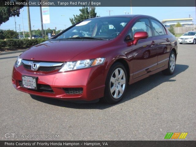 2011 Honda Civic LX Sedan in Tango Red Pearl