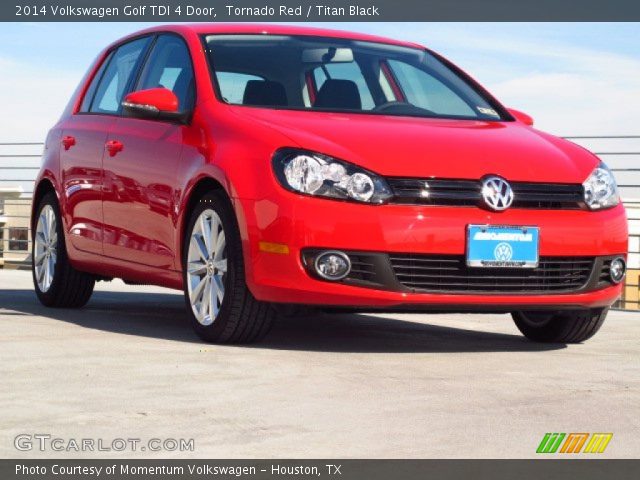 2014 Volkswagen Golf TDI 4 Door in Tornado Red