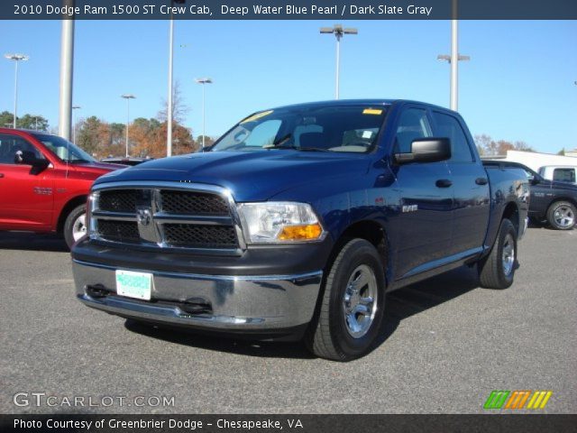 2010 Dodge Ram 1500 ST Crew Cab in Deep Water Blue Pearl
