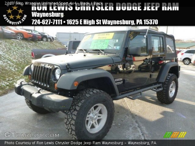 2013 Jeep Wrangler Unlimited Sport 4x4 in Black
