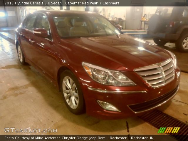 2013 Hyundai Genesis 3.8 Sedan in Cabernet Red Pearl