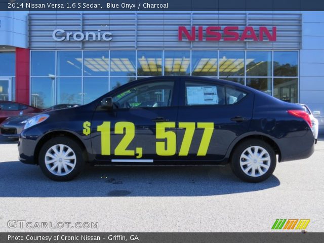 2014 Nissan Versa 1.6 S Sedan in Blue Onyx