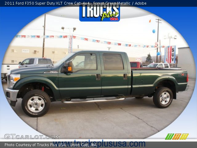 2011 Ford F350 Super Duty XLT Crew Cab 4x4 in Forest Green Metallic