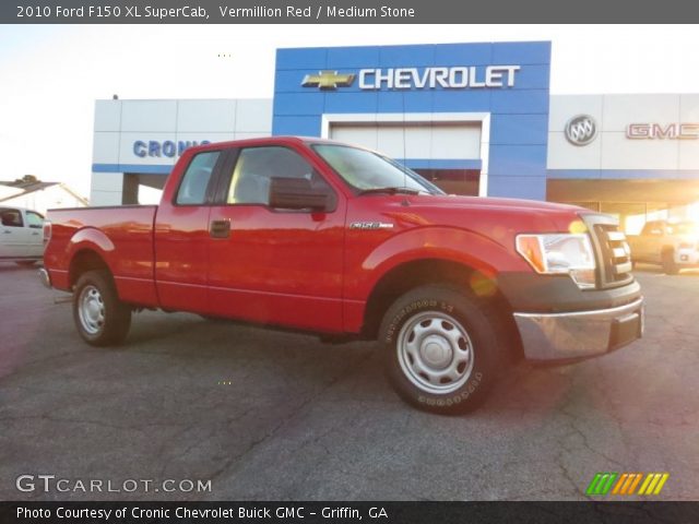 2010 Ford F150 XL SuperCab in Vermillion Red