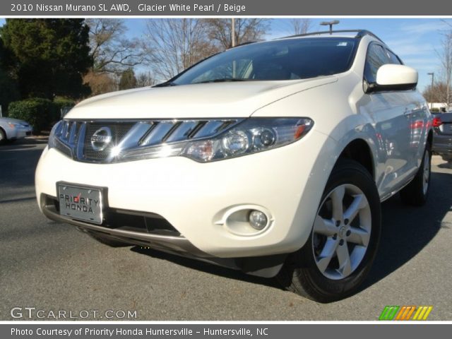 2010 Nissan Murano SL AWD in Glacier White Pearl