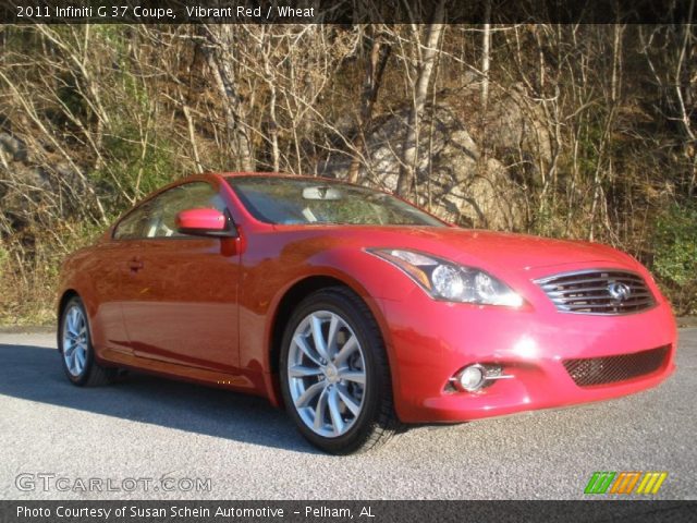 2011 Infiniti G 37 Coupe in Vibrant Red