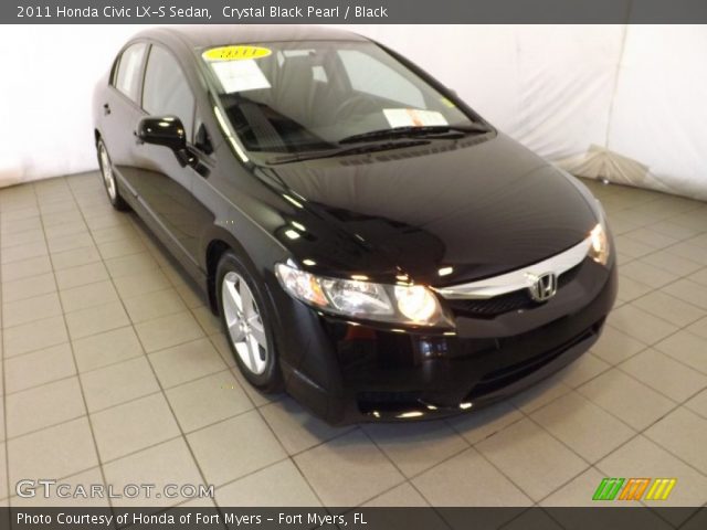2011 Honda Civic LX-S Sedan in Crystal Black Pearl