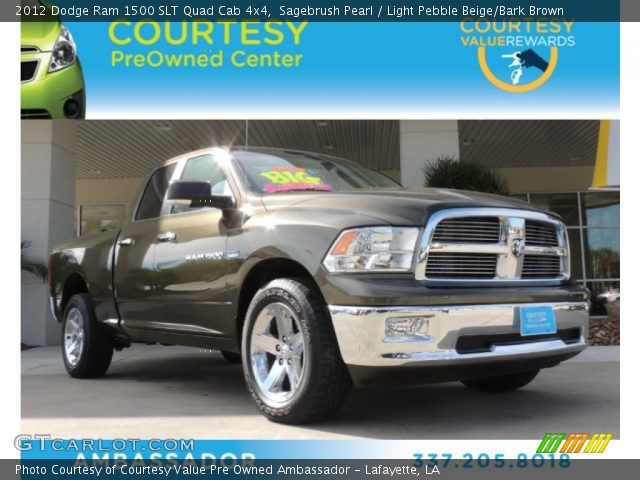 2012 Dodge Ram 1500 SLT Quad Cab 4x4 in Sagebrush Pearl