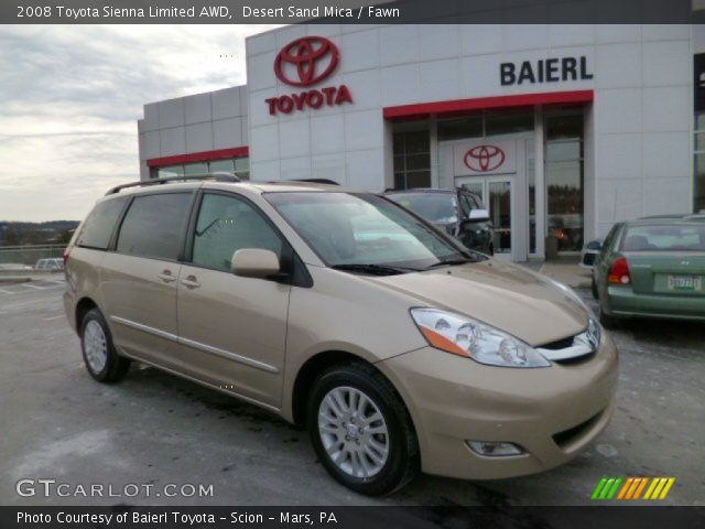 2008 Toyota Sienna Limited AWD in Desert Sand Mica