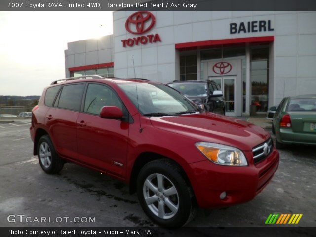 2007 Toyota RAV4 Limited 4WD in Barcelona Red Pearl