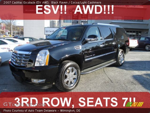 2007 Cadillac Escalade ESV AWD in Black Raven