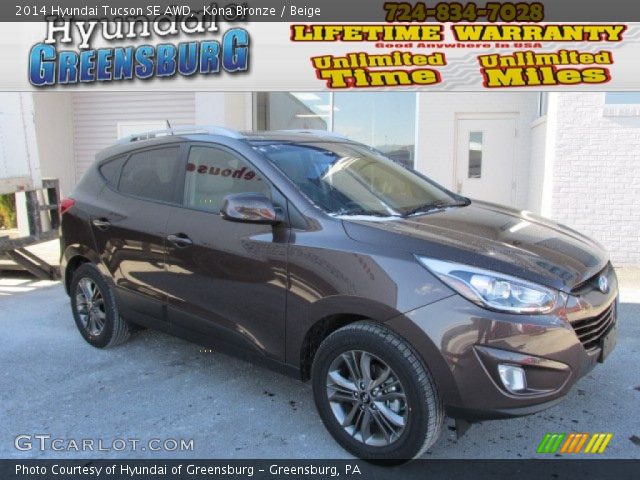 2014 Hyundai Tucson SE AWD in Kona Bronze