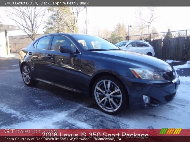 2008 Lexus IS 350 in Black Sapphire Pearl