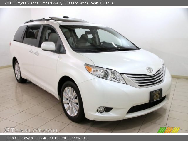 2011 Toyota Sienna Limited AWD in Blizzard White Pearl