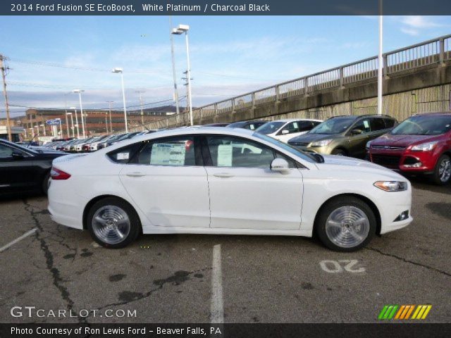 2014 Ford Fusion SE EcoBoost in White Platinum