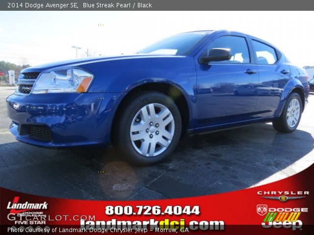 2014 Dodge Avenger SE in Blue Streak Pearl