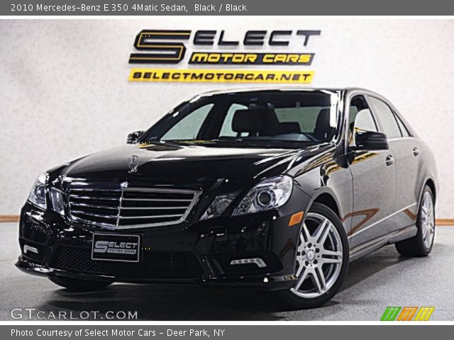 2010 Mercedes-Benz E 350 4Matic Sedan in Black