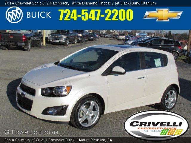 2014 Chevrolet Sonic LTZ Hatchback in White Diamond Tricoat