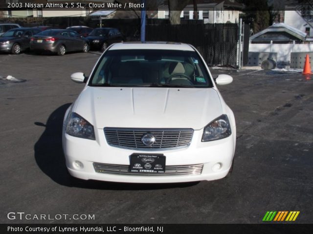 2003 Nissan Altima 2.5 SL in Cloud White