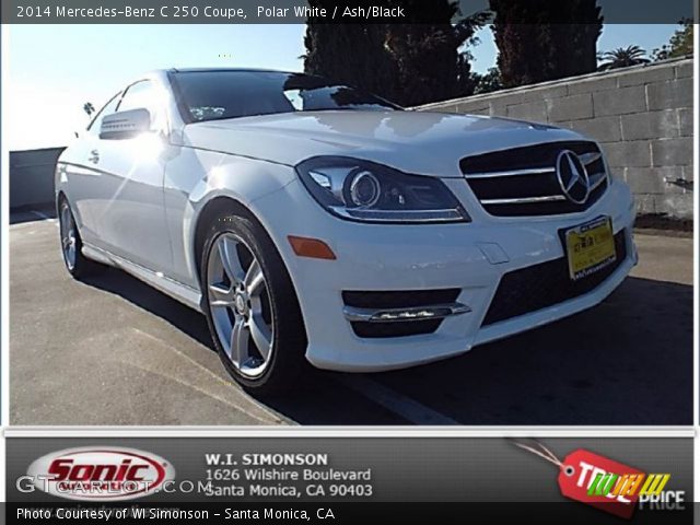 2014 Mercedes-Benz C 250 Coupe in Polar White