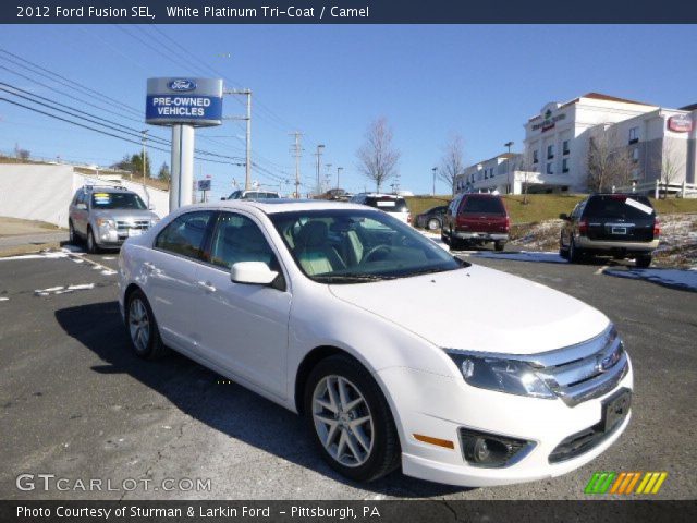 2012 Ford Fusion SEL in White Platinum Tri-Coat