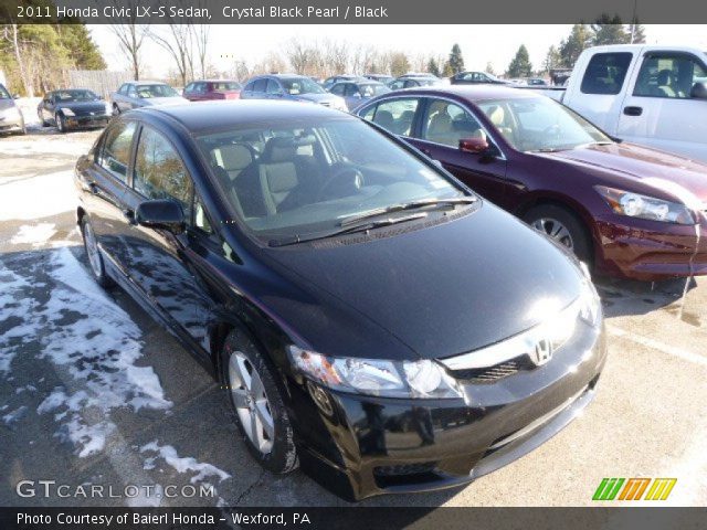 2011 Honda Civic LX-S Sedan in Crystal Black Pearl