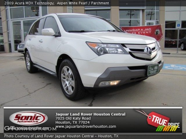 2009 Acura MDX Technology in Aspen White Pearl