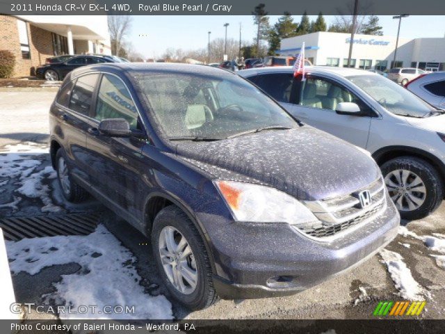 2011 Honda CR-V EX-L 4WD in Royal Blue Pearl
