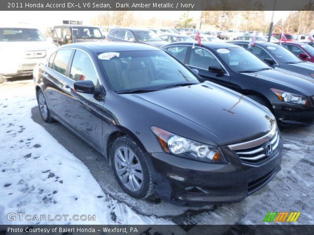 2011 Honda Accord EX-L V6 Sedan in Dark Amber Metallic