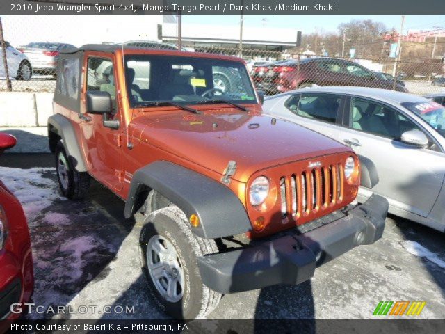 2010 Jeep Wrangler Sport 4x4 in Mango Tango Pearl