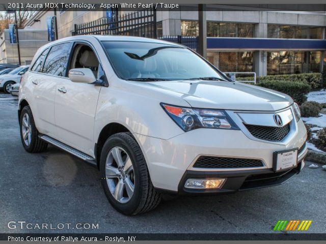 2011 Acura MDX Technology in Aspen White Pearl