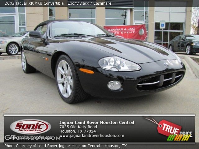 2003 Jaguar XK XK8 Convertible in Ebony Black